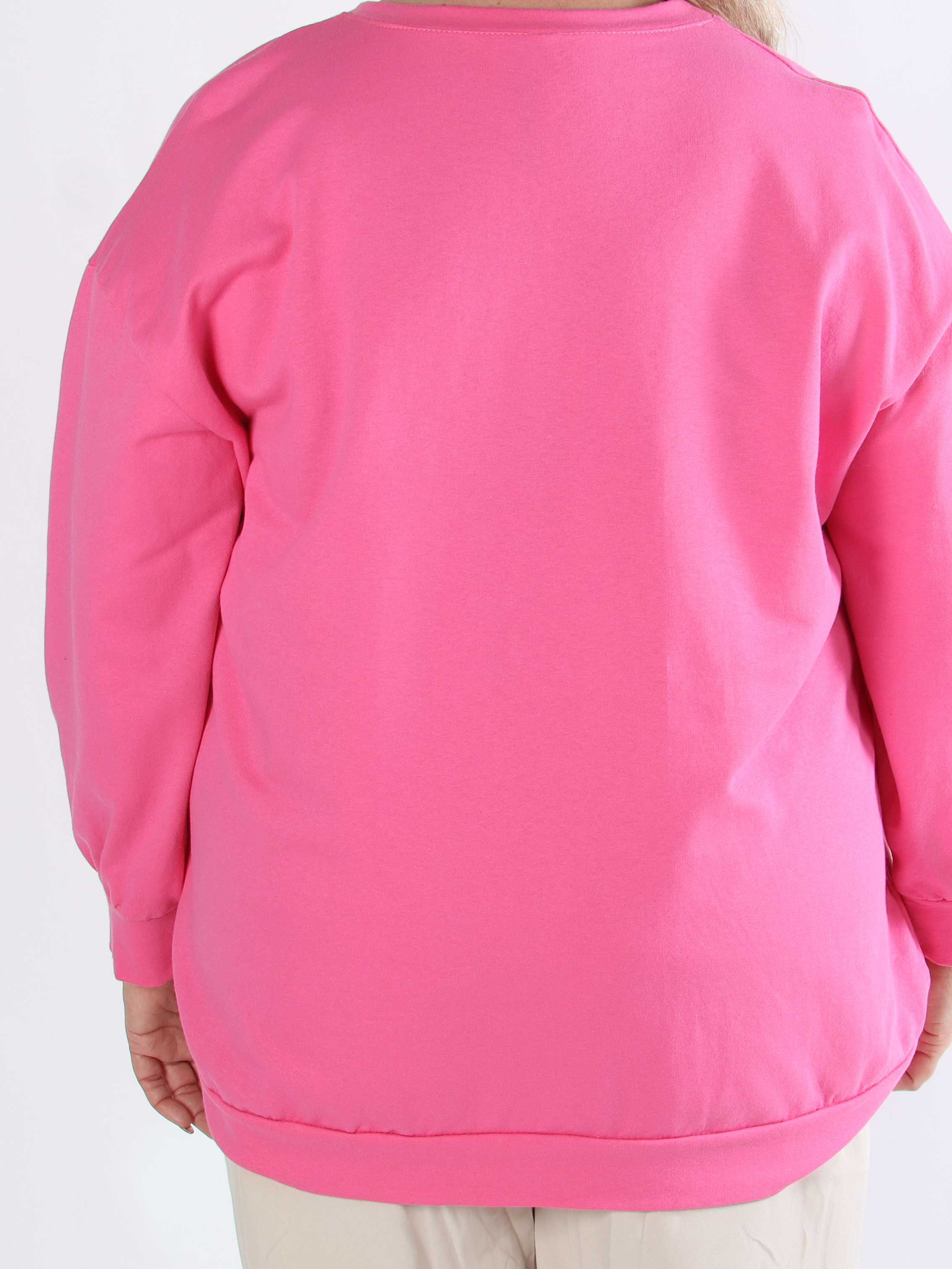 Magnolia - Plus size joggingbluse med LA skrevet med plys